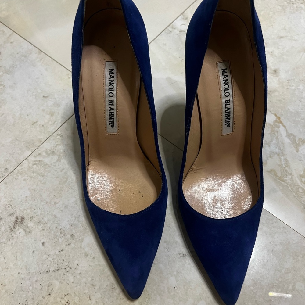 Manolo Blahnik Royal Blue Heels